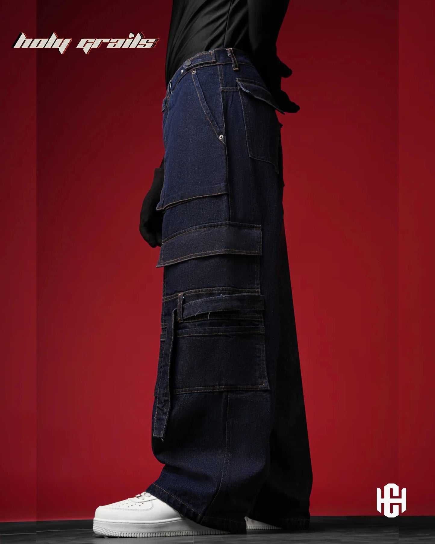 Raw Denim Deep Blue Pants HG x Charactr