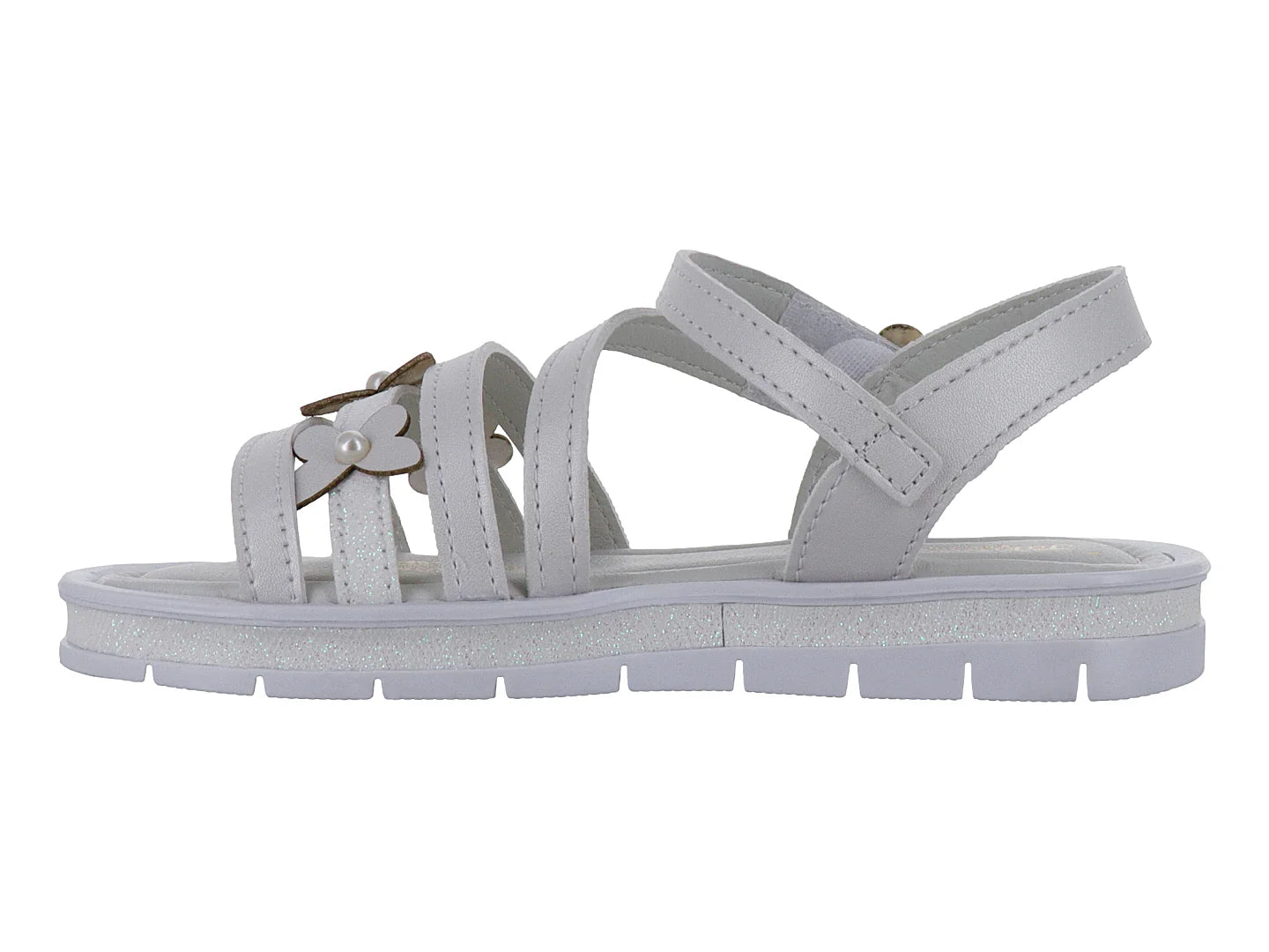 Sandalias Jakuna Blanco Perla para Niña