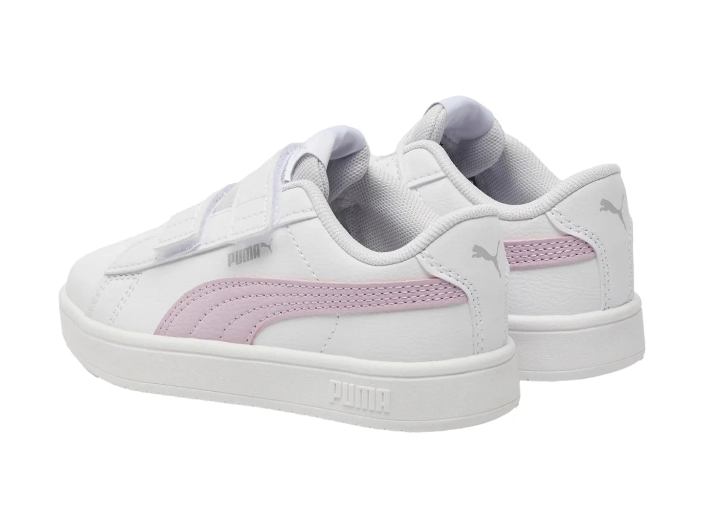 Tenis PUMA Rickie Classic Blanco y Morado para Niña