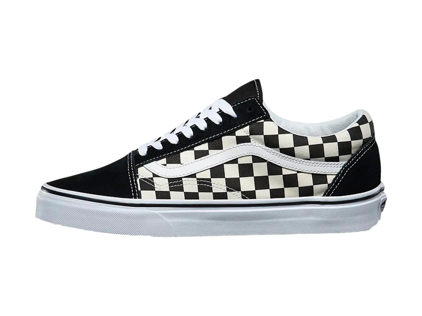 Tenis Vans Old Skool Checkerboard Negro Blanco Unisex