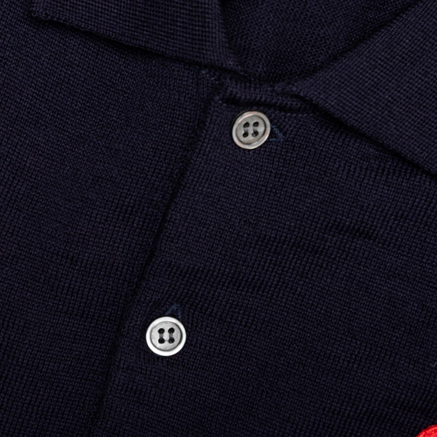 Red Emblem S S Polo Neck Navy
