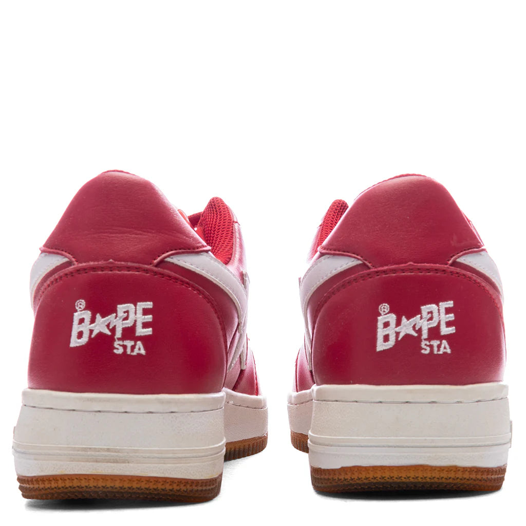 Bape STA 1 Low Shark Sole Red