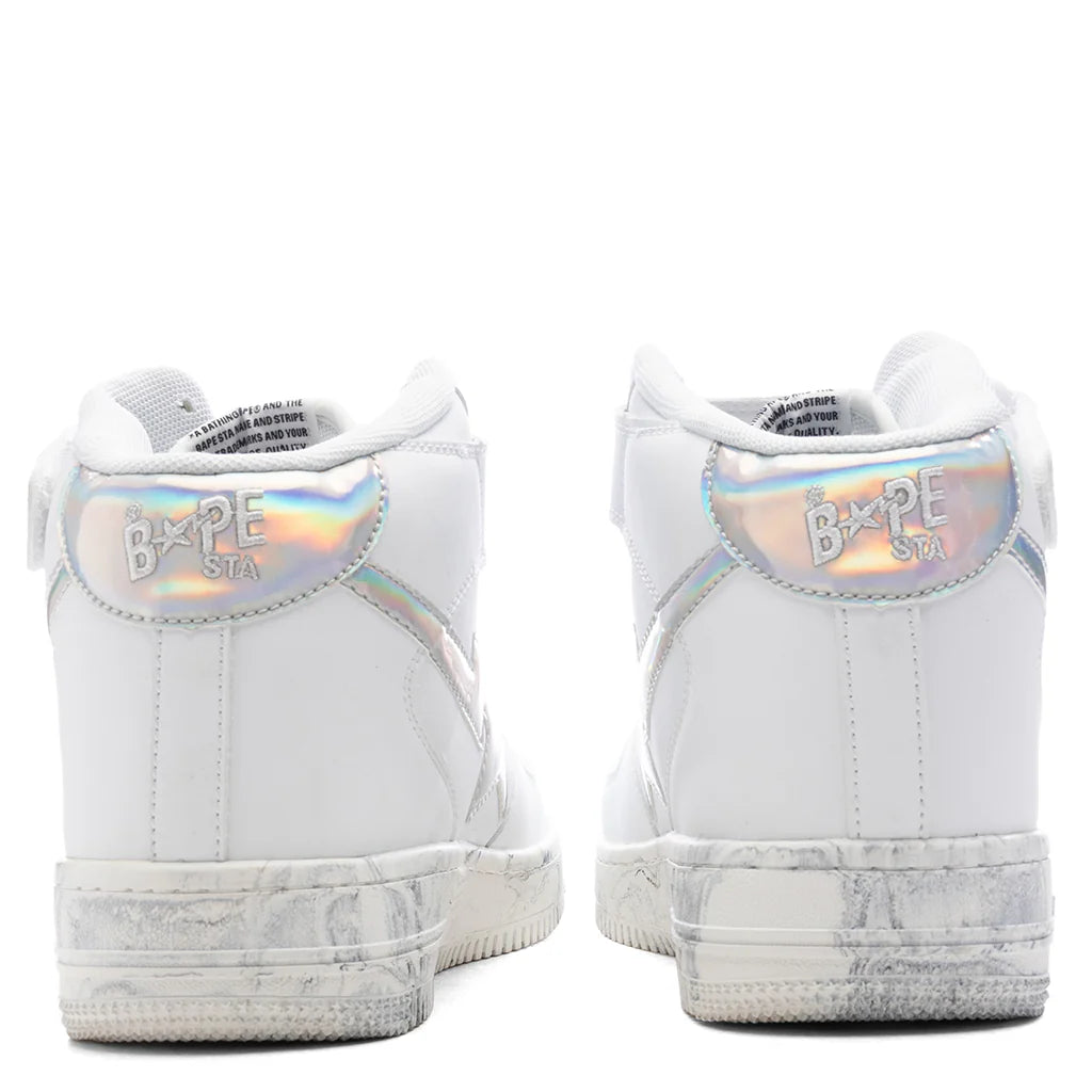 Marble Bape STA Mid M1 White