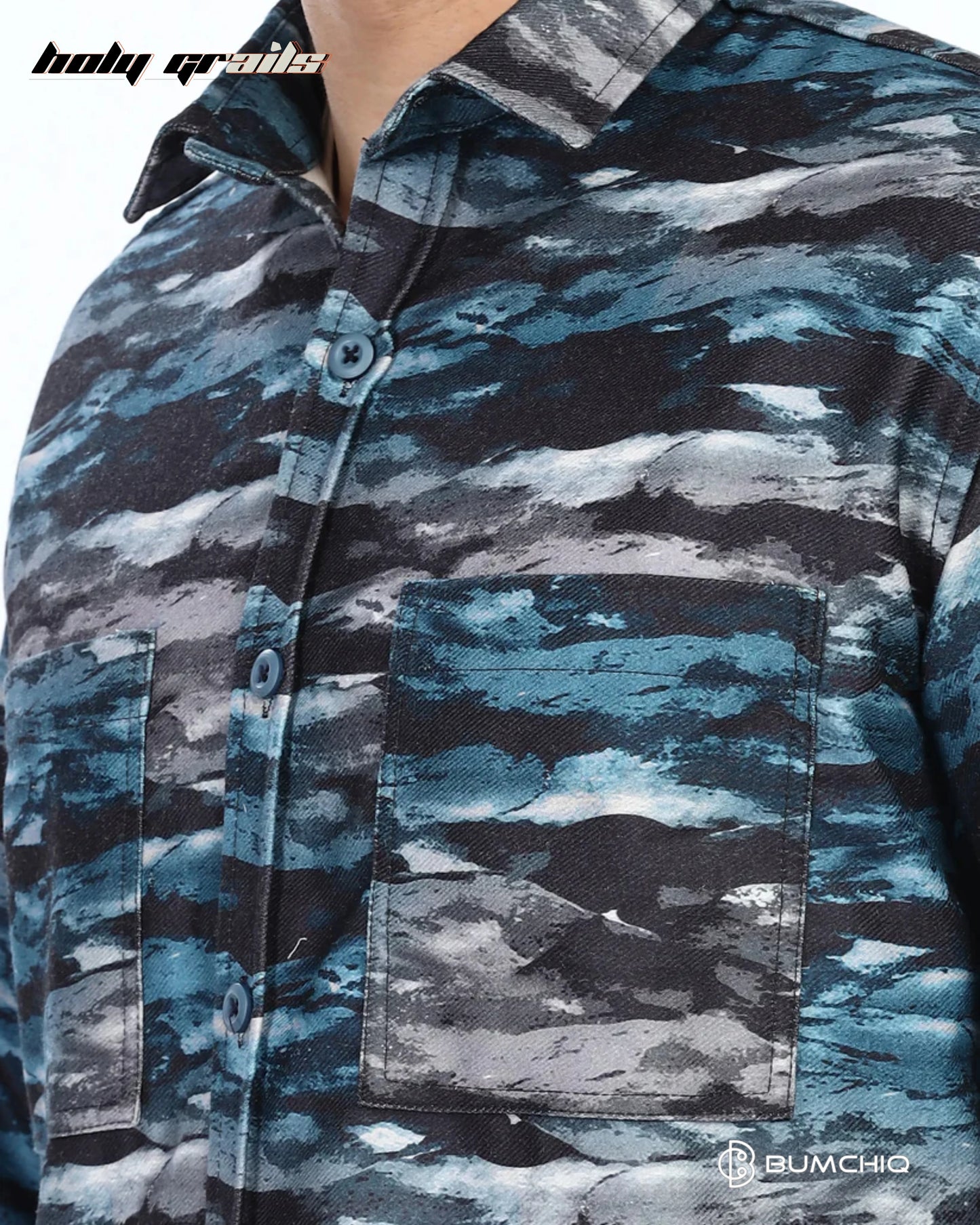 Blue Waves Overshirt HG x Bumchiq