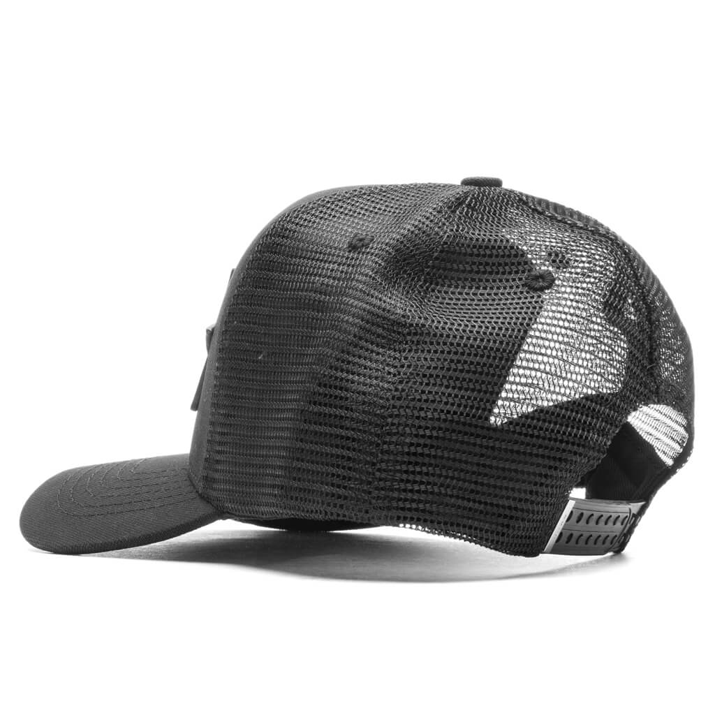 3 Star Trucker Hat Black