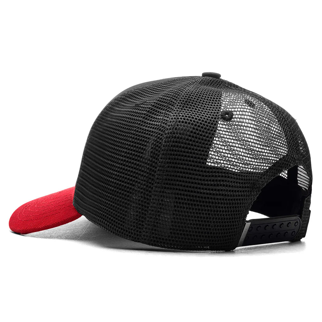 3 Star Trucker Hat Red