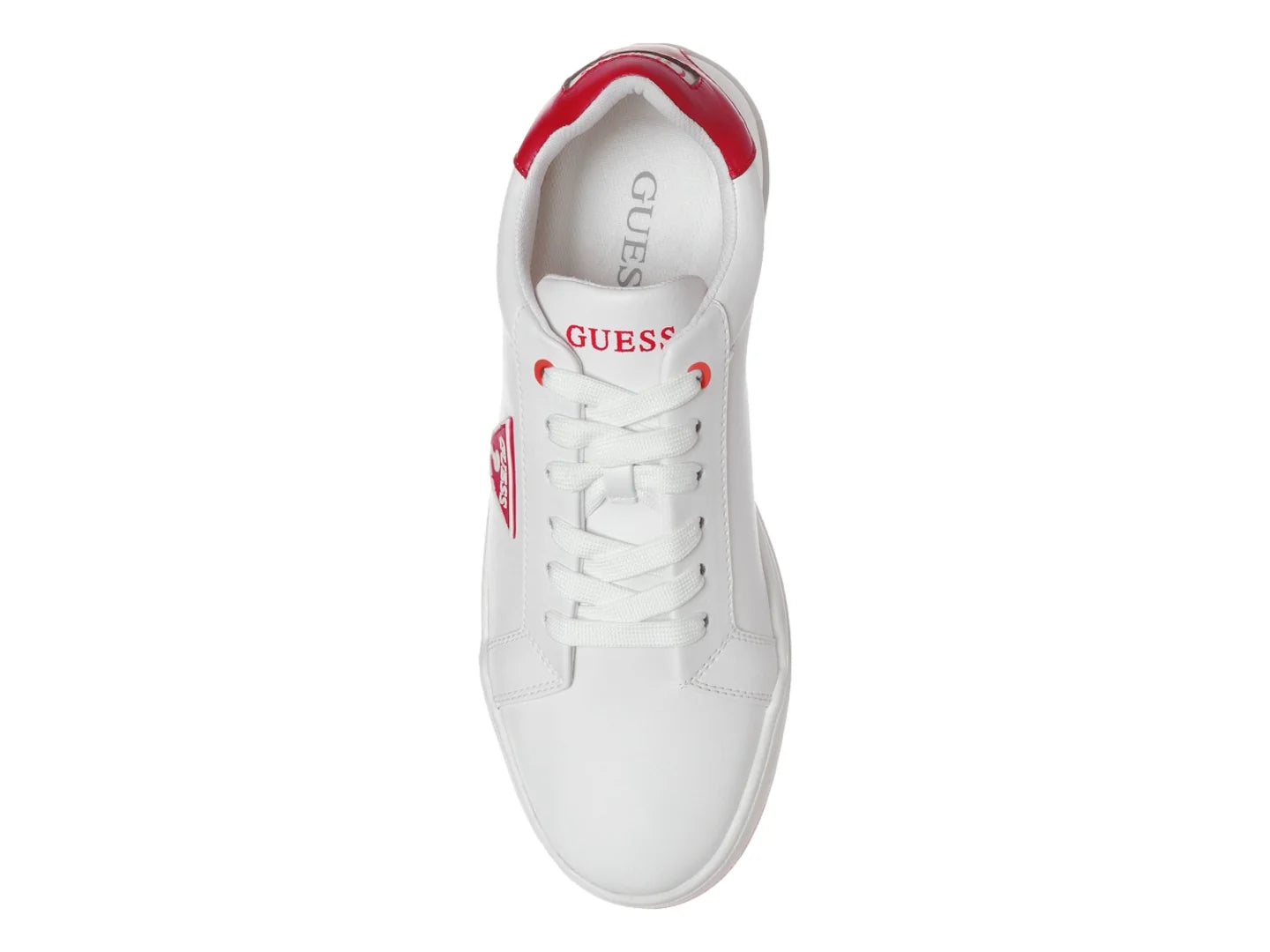 Tenis Guess Blancos con Rojo para Hombre