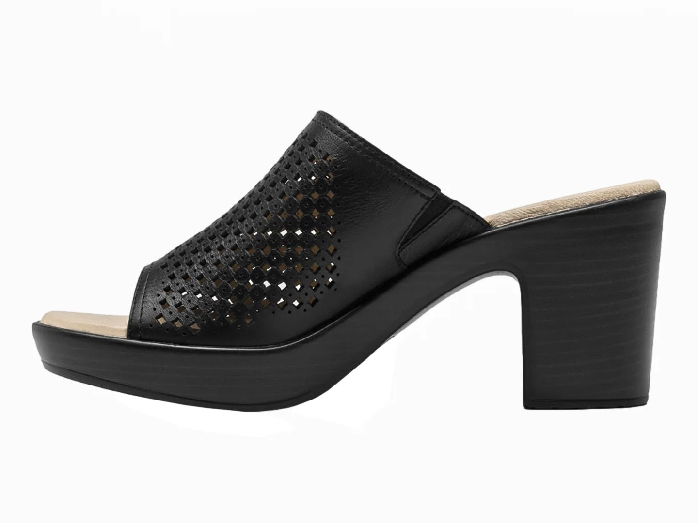 Sandalias Flexi Negro con Plataforma para Mujer