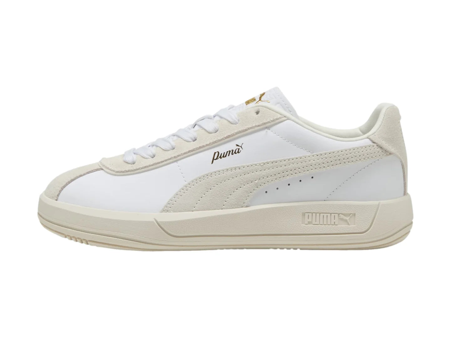 Tenis PUMA Club Klassika Blanco y Oro para Mujer