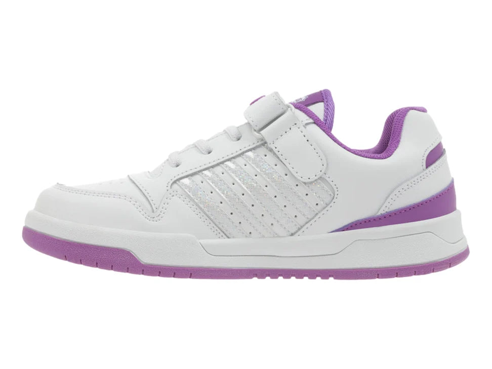 Tenis K Swiss Drifty Blanco y Lila para Niña
