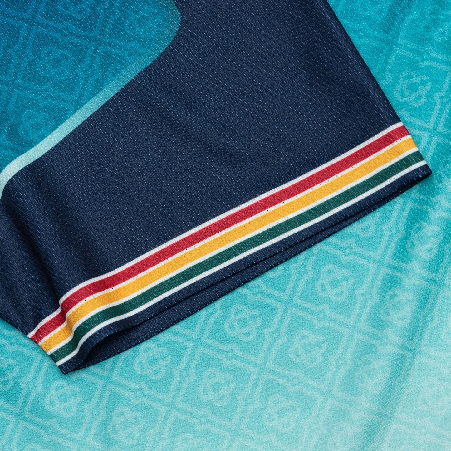 Mens Printed Football Top Blue
