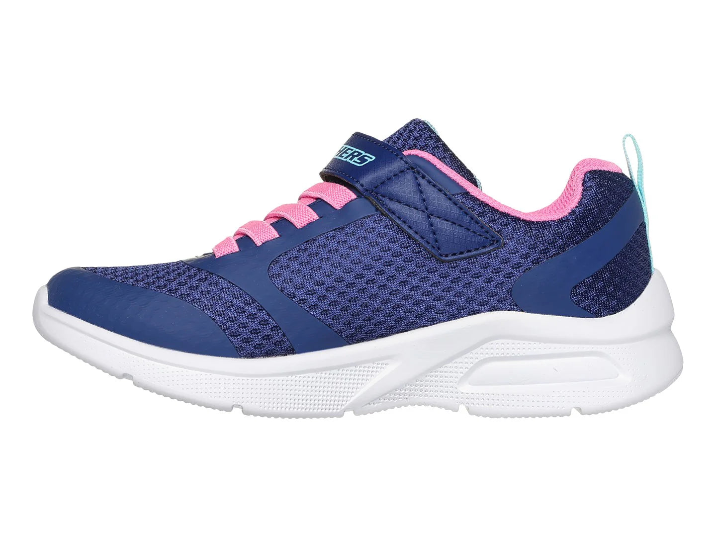 Tenis Skechers Microspec Max Azul y Rosa para Niña