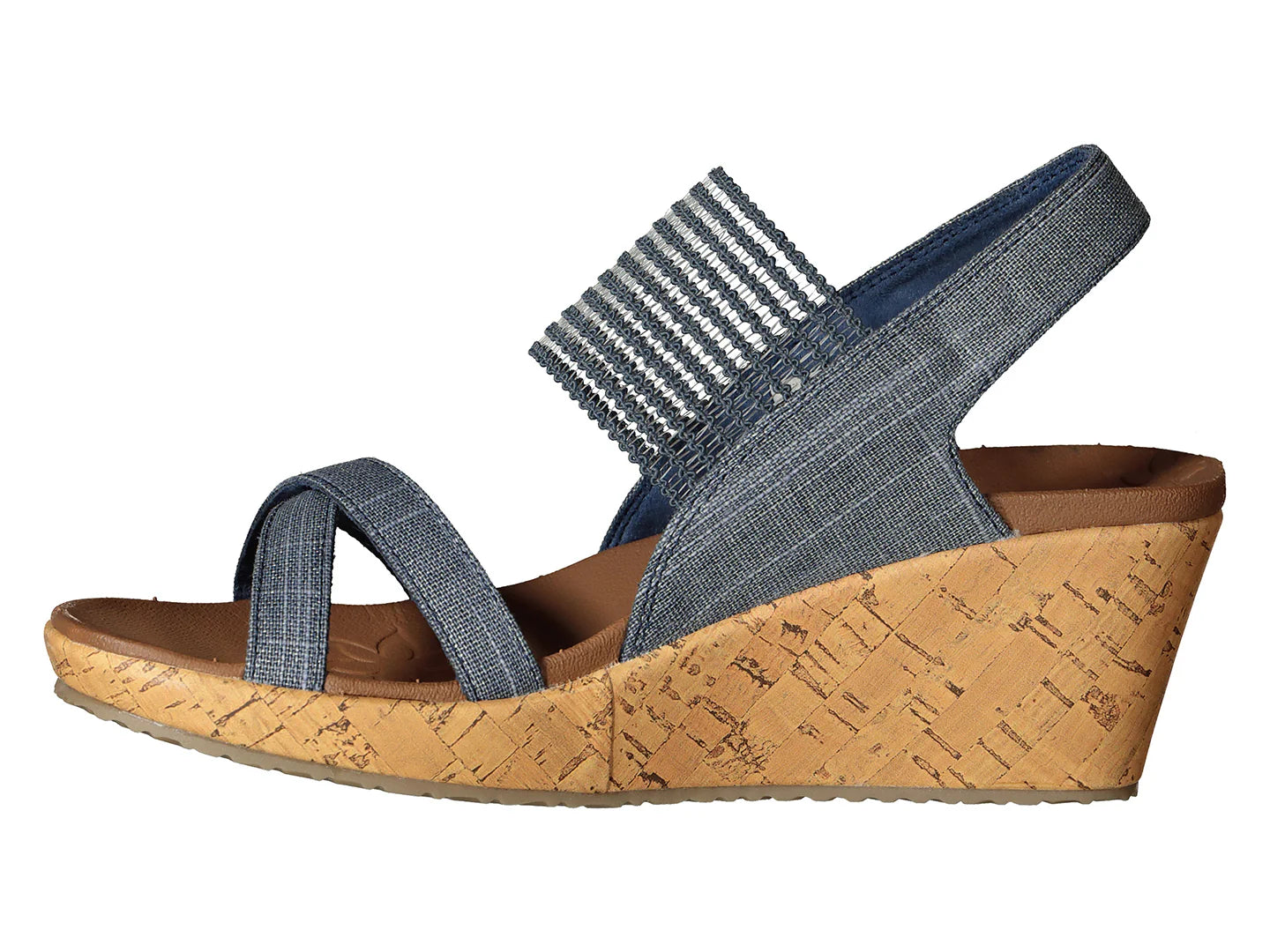 Sandalias Skechers Cali Azul Marino para Mujer