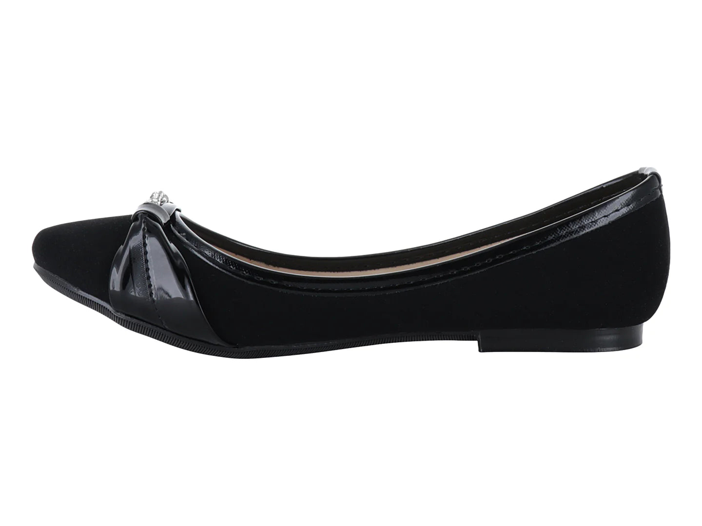 Zapatos Ballerinas Luna Rosa Negros para Mujer