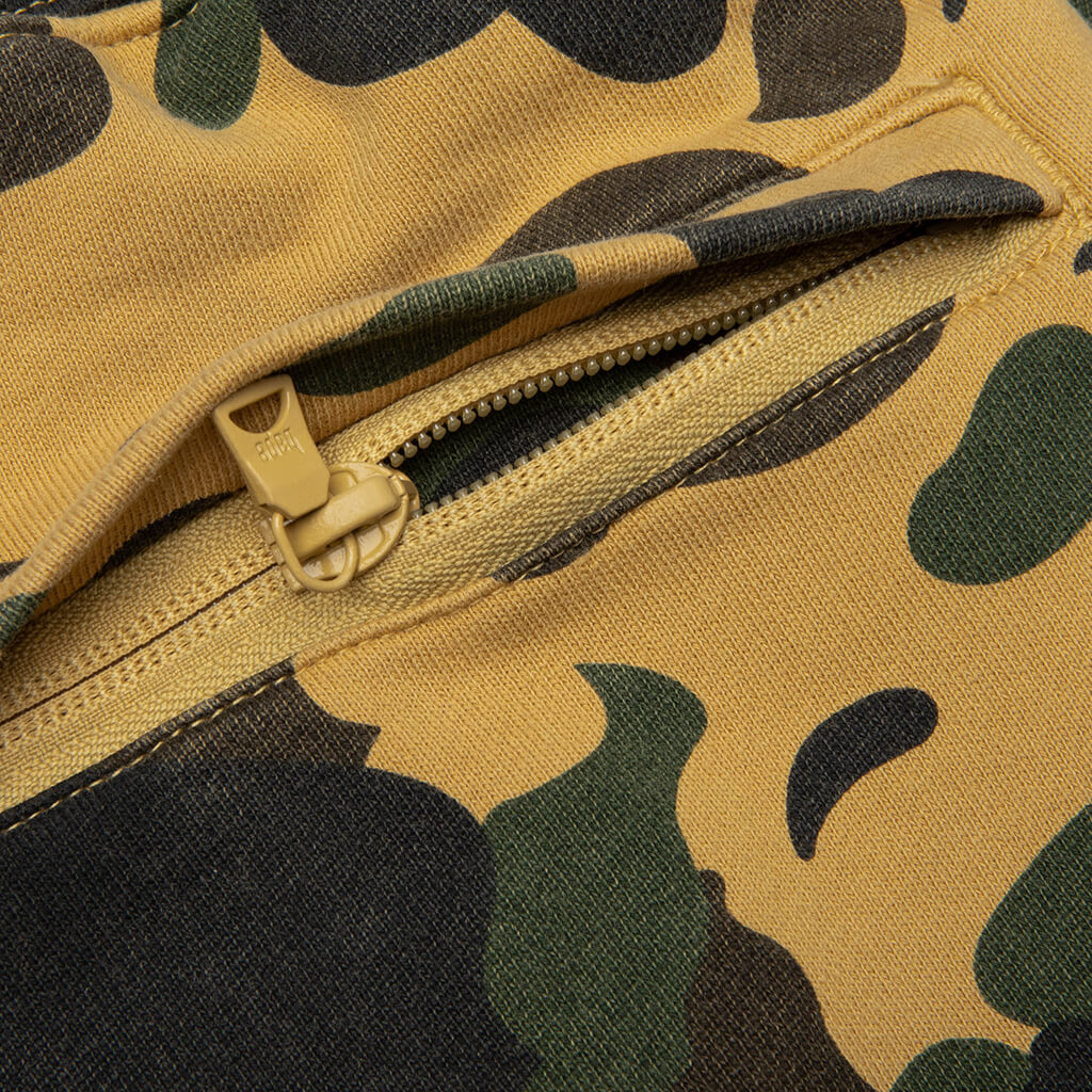 1st Camo One Point Relaxed Fit Sweat Pants Yellow