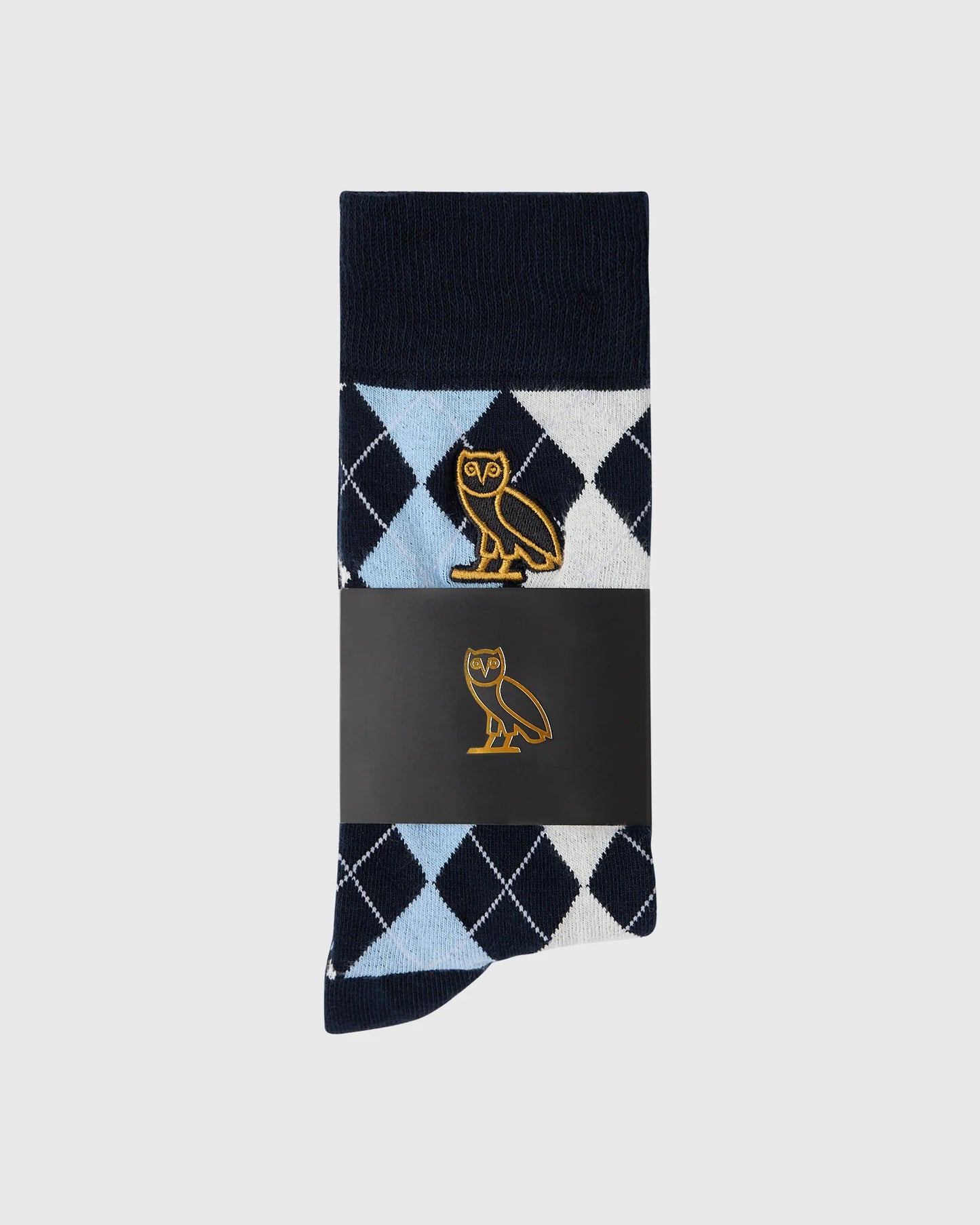 OVO Golf Argyle Sock Light Blue