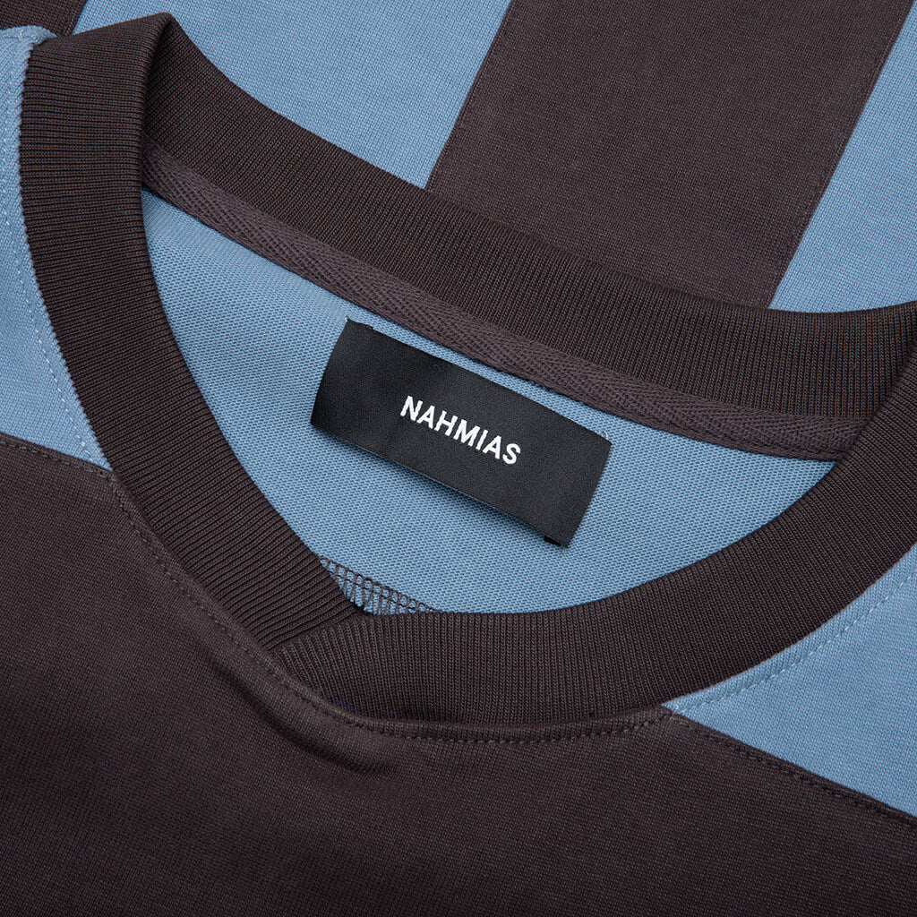 Soccer Jersey Blue Ocean Stripe
