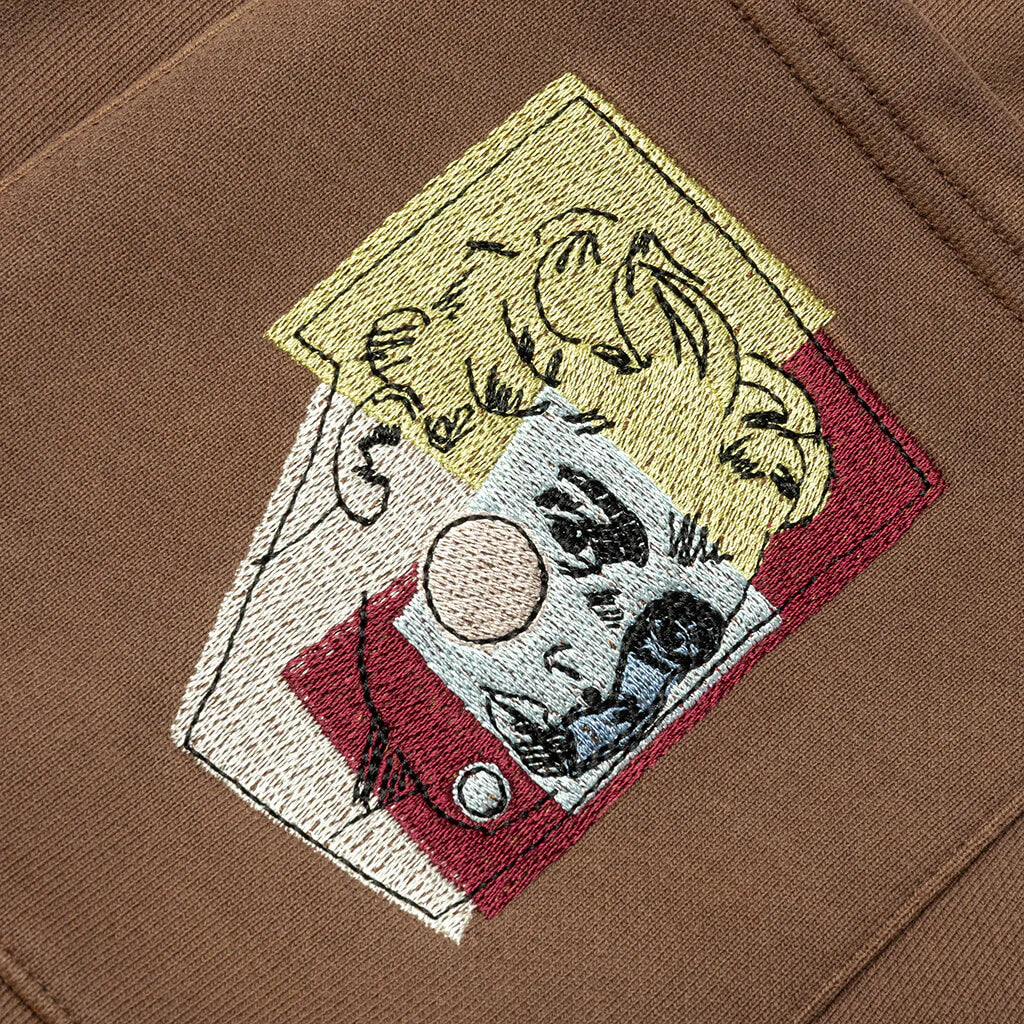 Sun Faded Sweatpants Brown