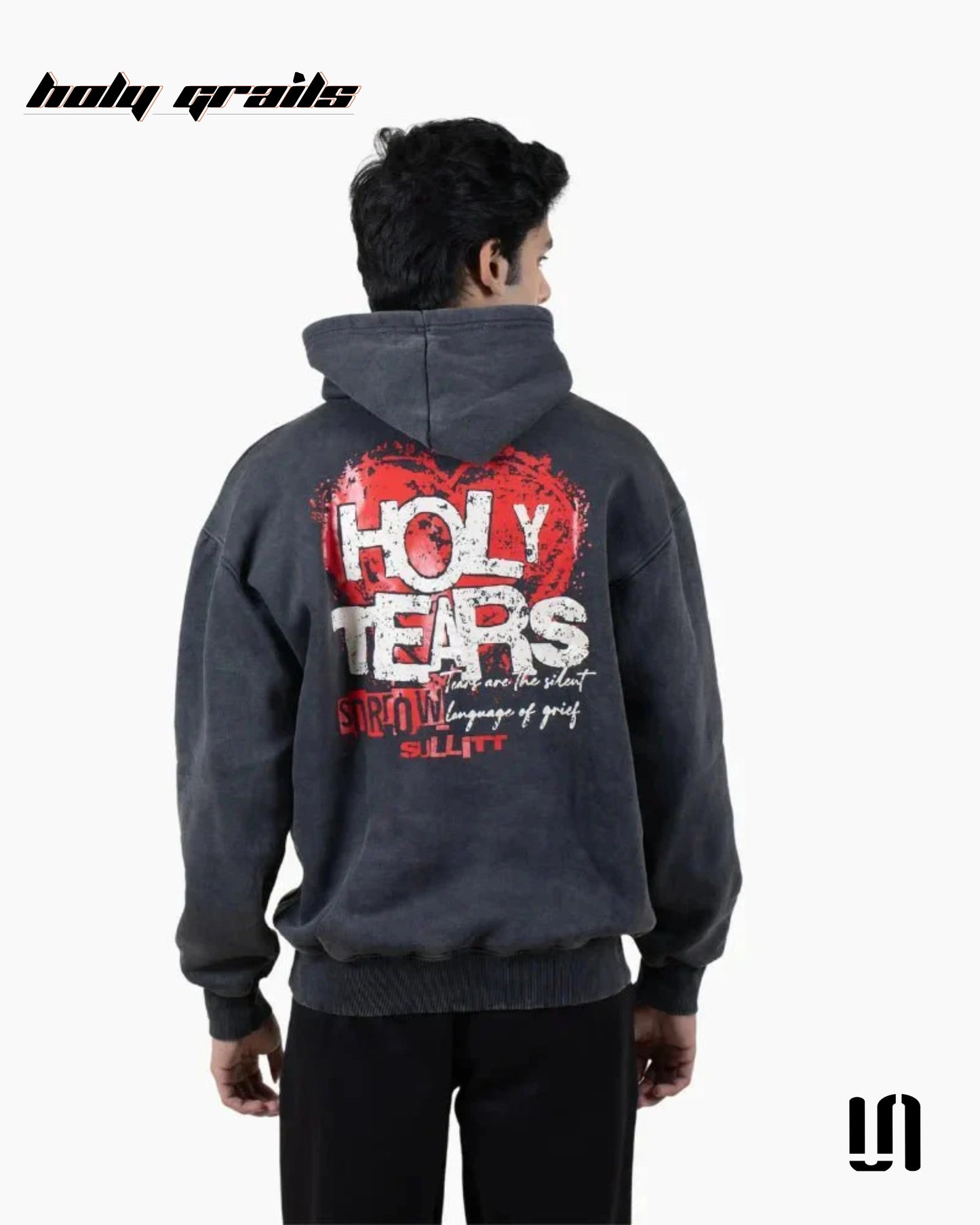 Holy Tears Black Oversize Hoodie HG x Sullitt