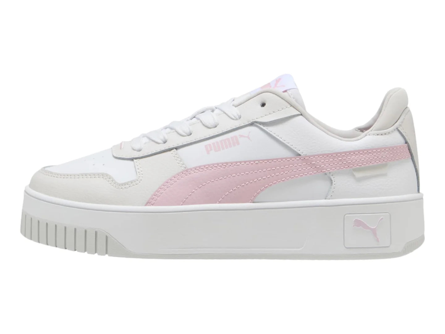 Tenis PUMA Carina Street Blanco y Rosa para Mujer