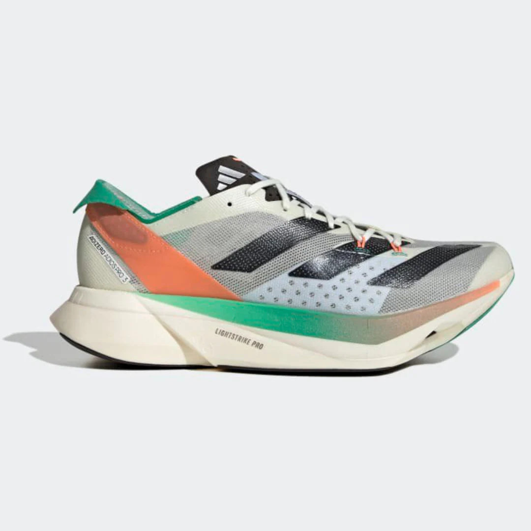 Adidas Adizero Adios Pro 3 Branco Preto Fusão Coral