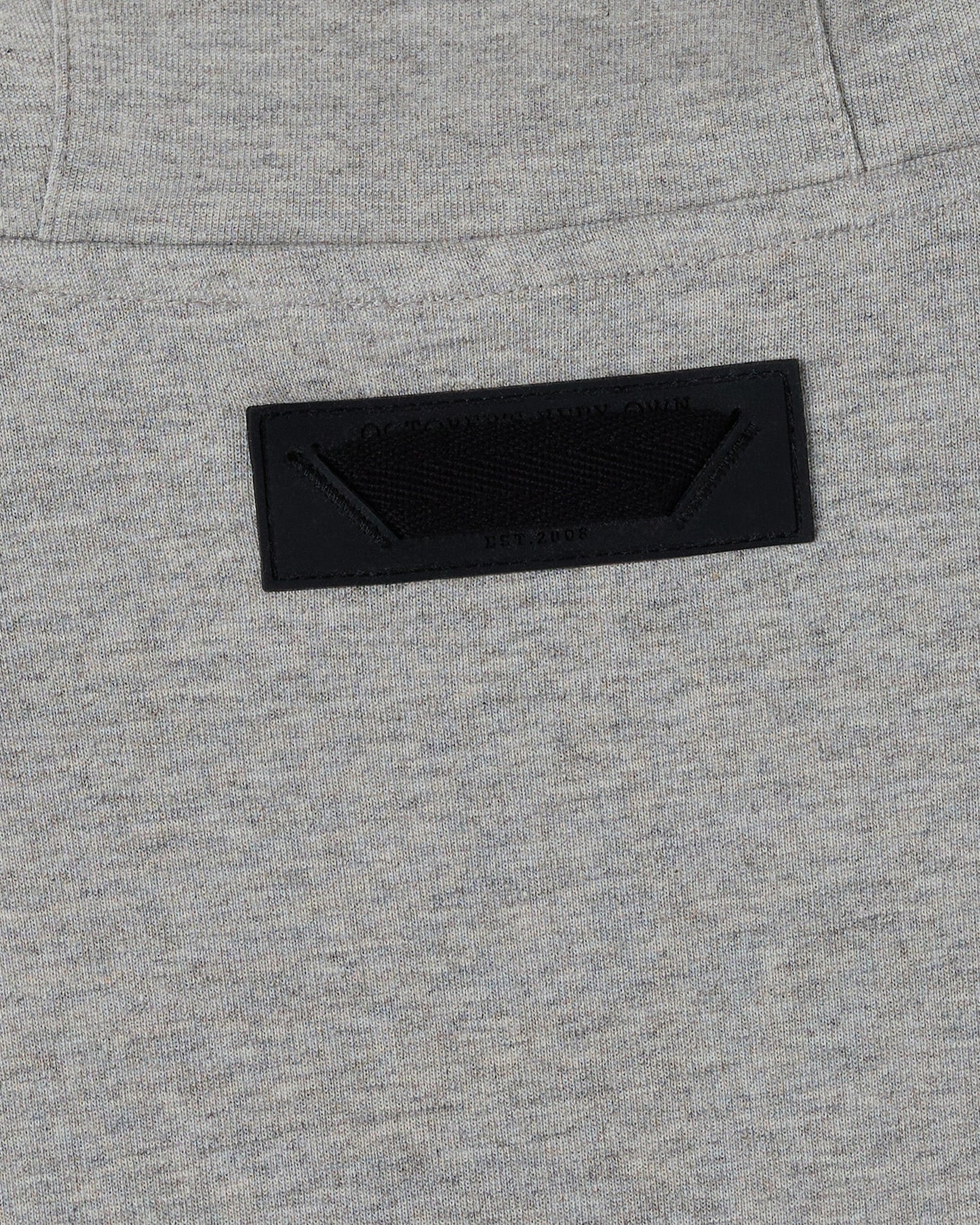 Double Knit Script Hoodie Heather Grey
