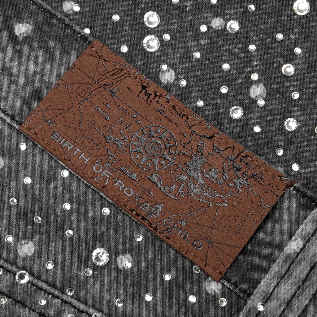 20K Swarovski Diamond Boro Jean Black