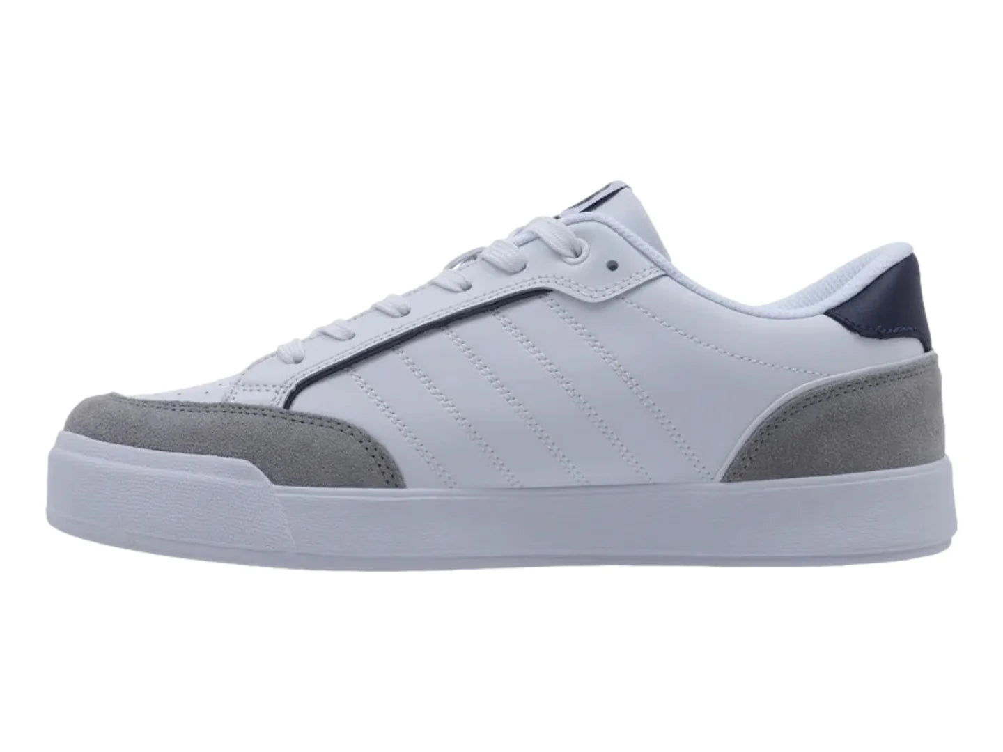 Tenis K Swiss Rinald Blanco Gris y Azul Marino para Hombre