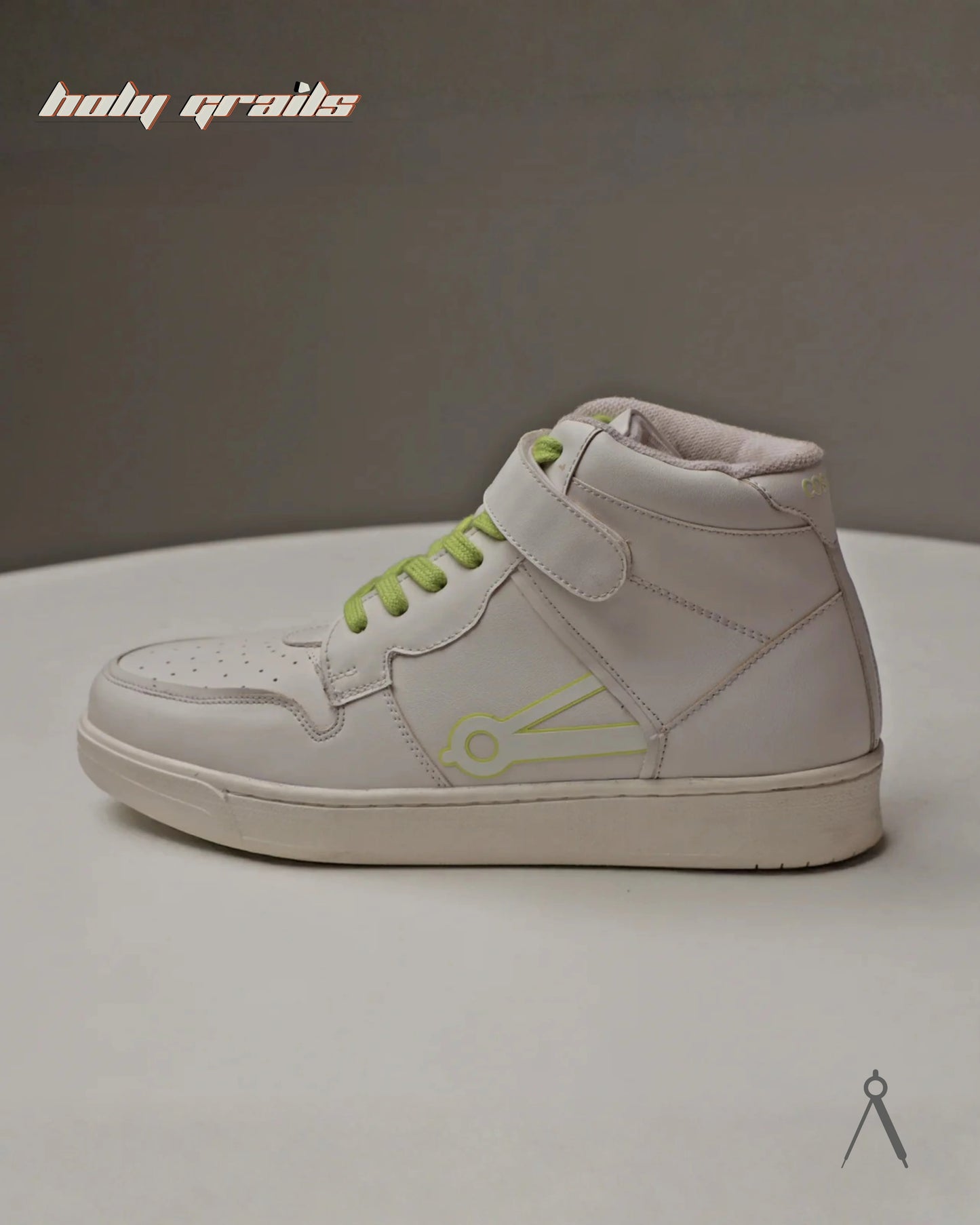 Vector White Lime Accent High Sneakers HG x Cos Tan