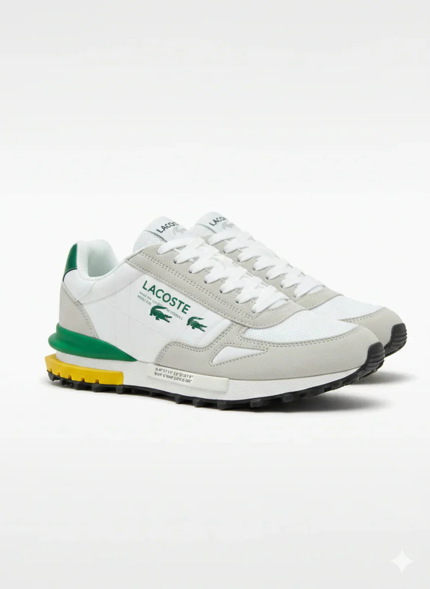 Lacoste Blanc Vert Élégance Sport Confort Premium