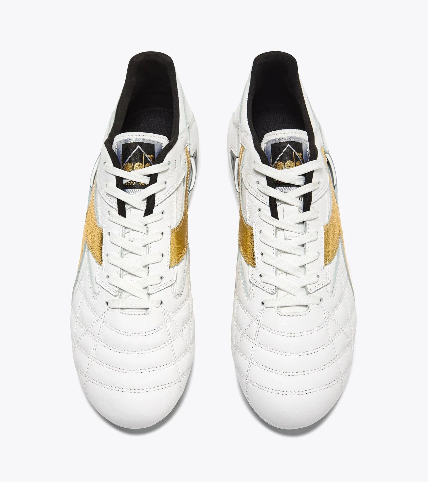 Diadora Match Winner Made in Italy OG LT MDPU Firm Ground Soccer Cleats White Gold