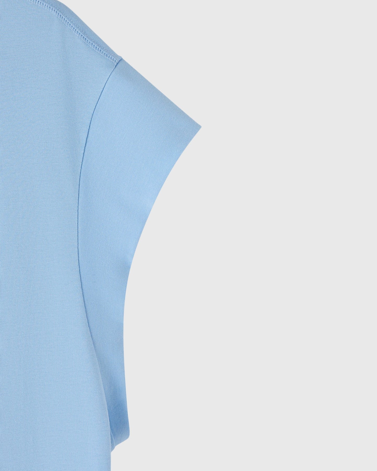 Runner Mesh Print Muscle Tee Light Blue