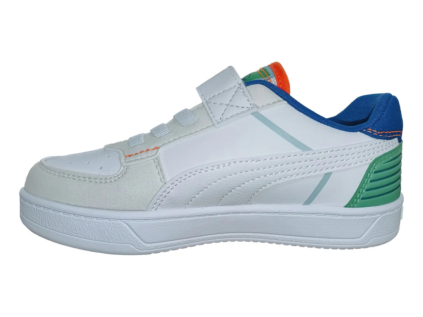 Tenis PUMA Caven 20 Gris y Blanco para Niño