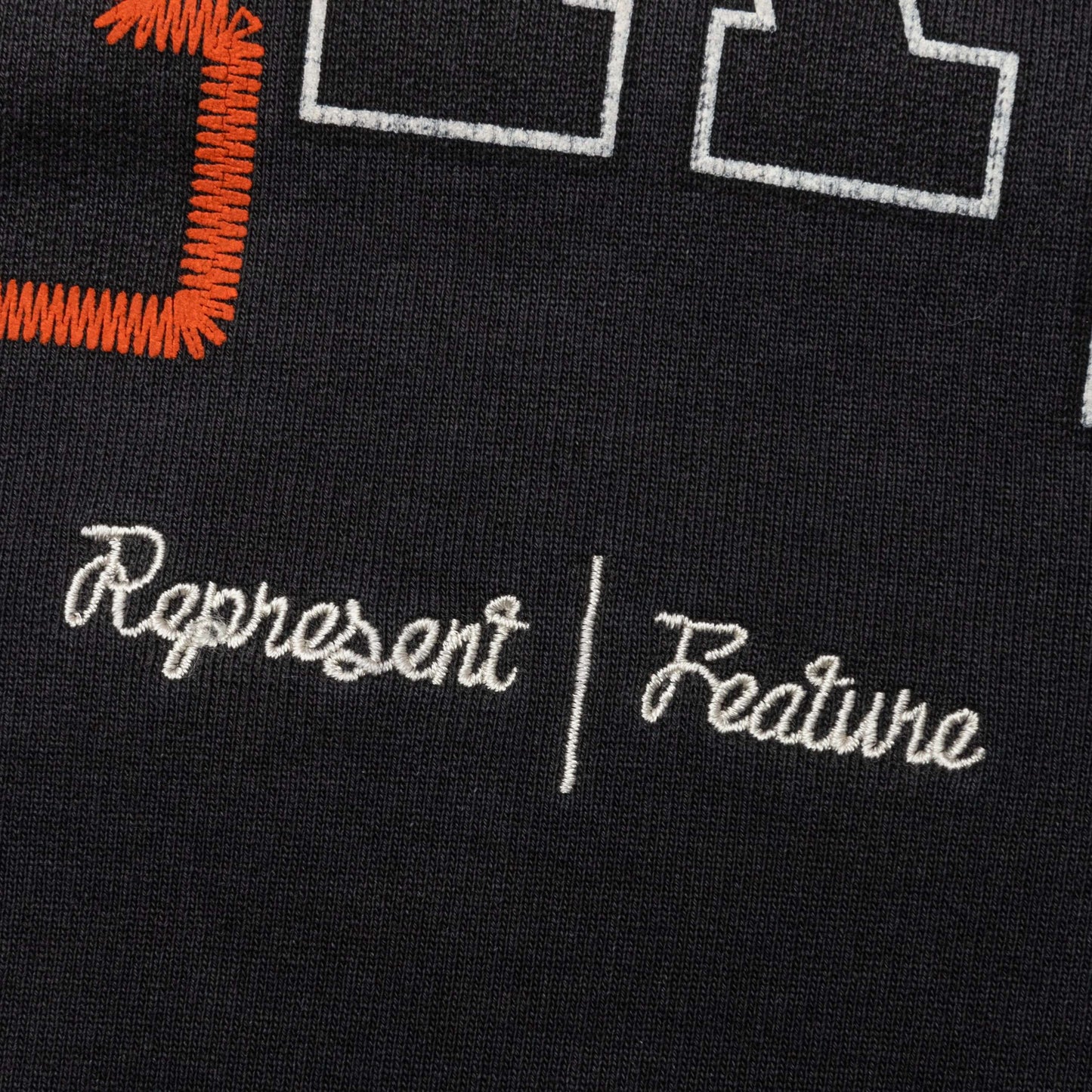 Feature x Represent Champions Hoodie Stained Black