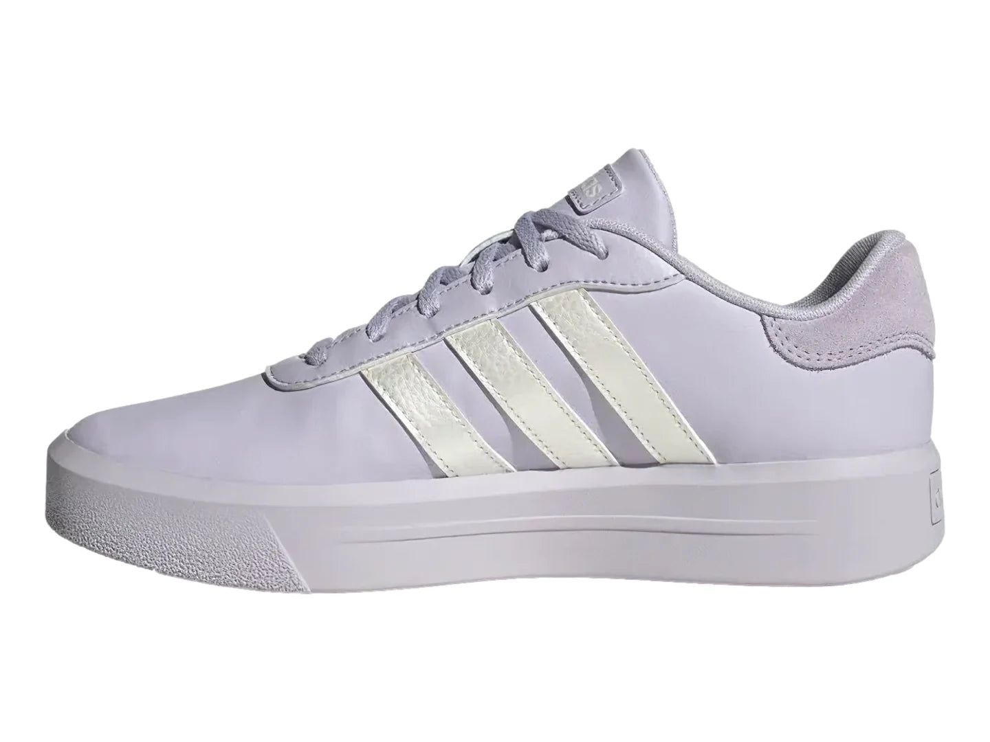 Tenis Adidas Court Platform Morado y Plata para Mujer