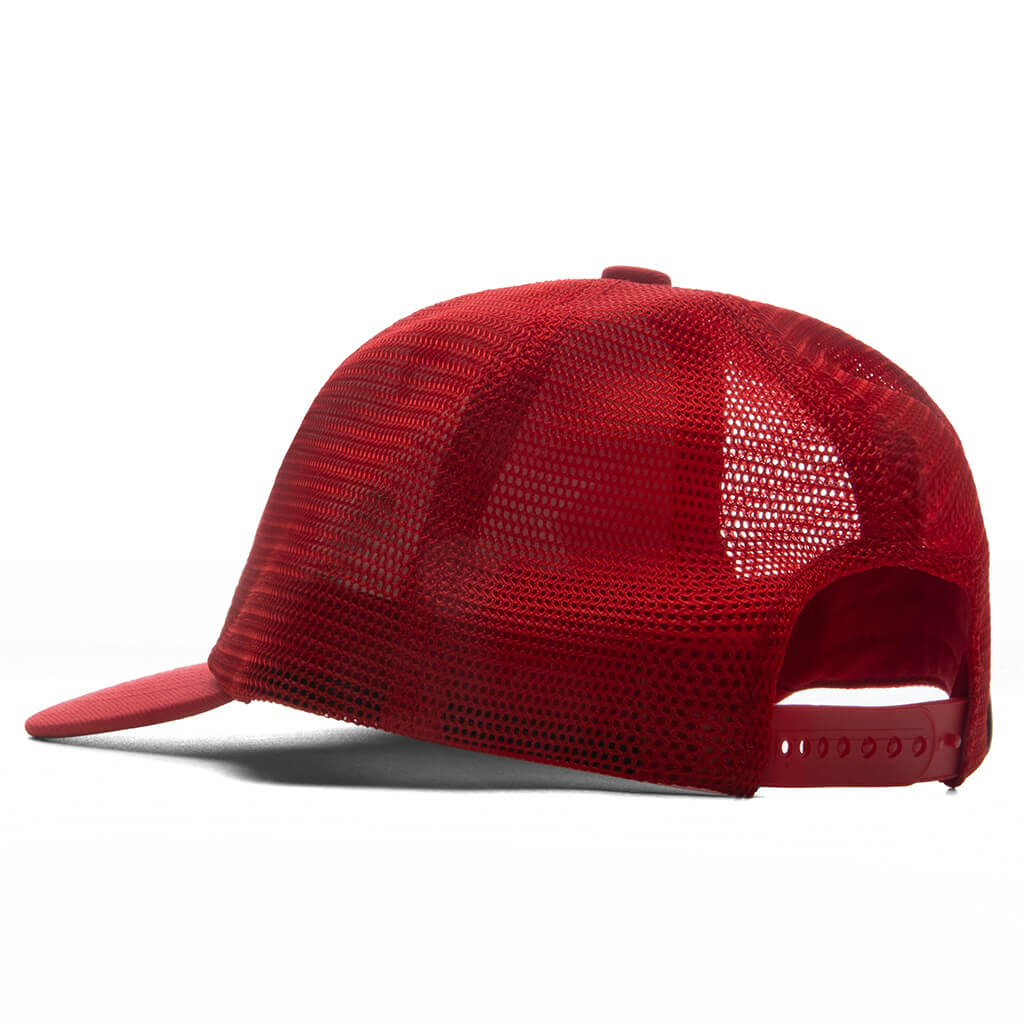Saint M6 x BAPE Mesh Cap Red