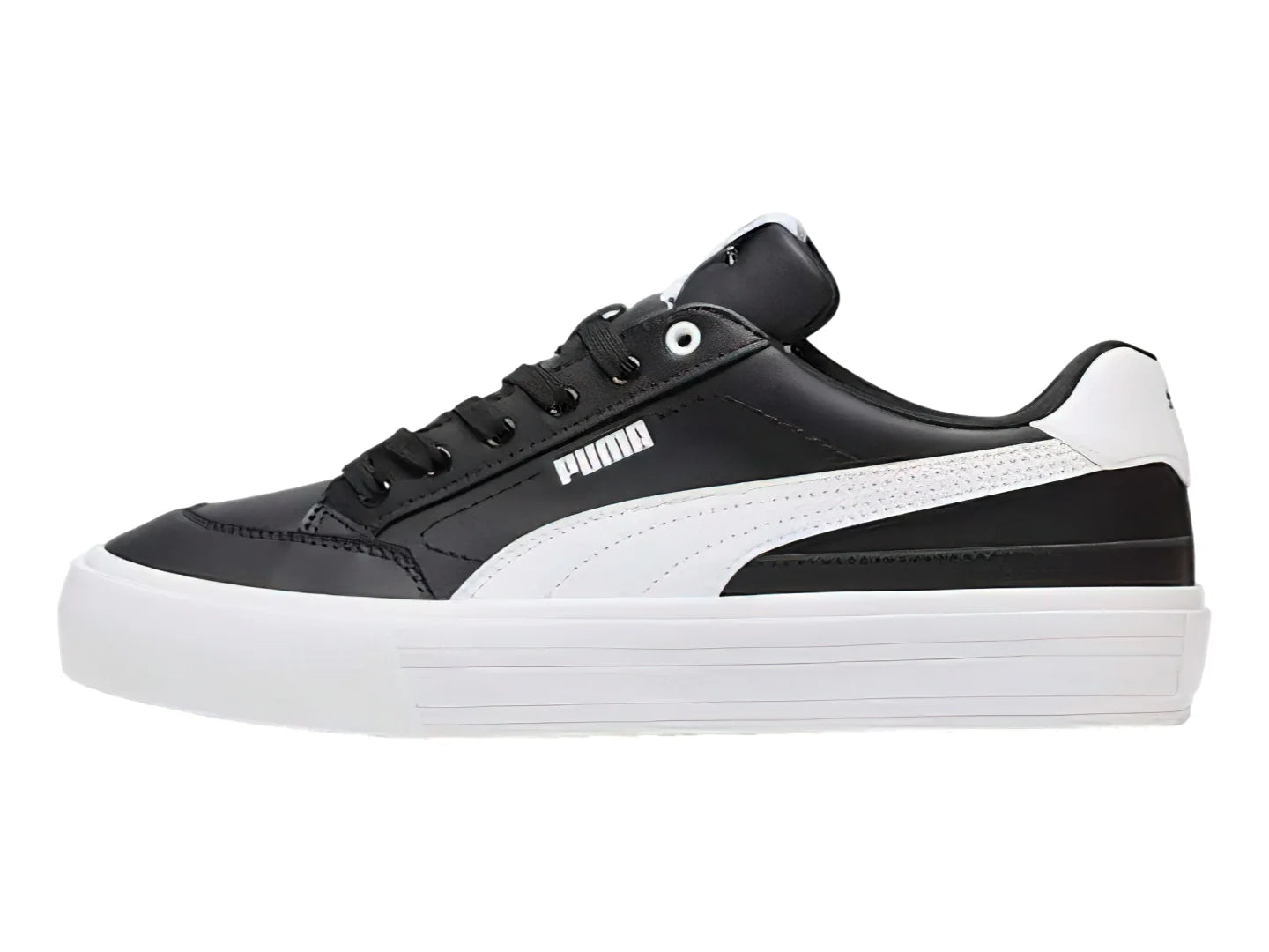 Tenis PUMA Court Classic Vulc Negro y Blanco para Hombre