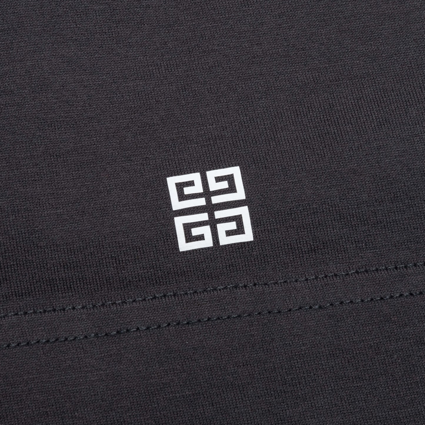 Slim Fit Reverse Print T Shirt Charcoal