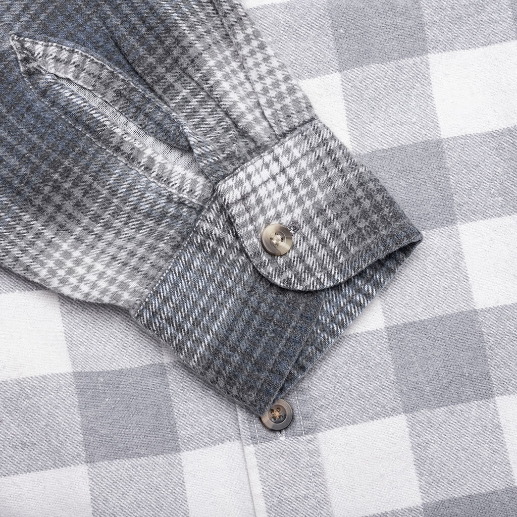7 Cuts Wide Flannel Shirt Assorted