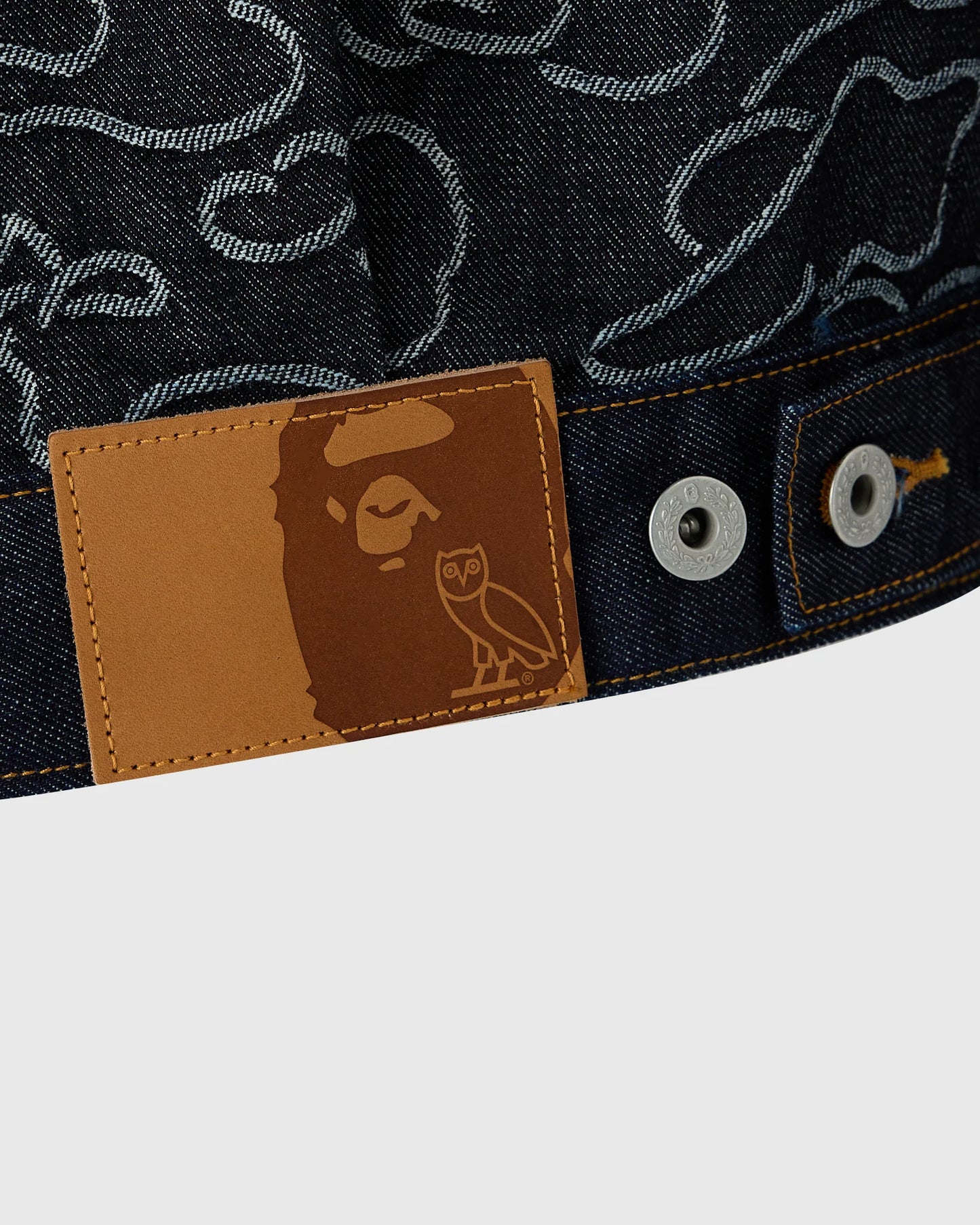 BAPE Neon 1st Camo Denim Jacket Indigo