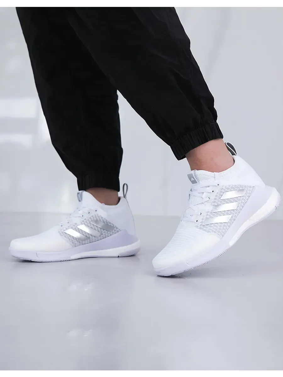 Tênis Adidas Crazyflight Mid Branco Prata