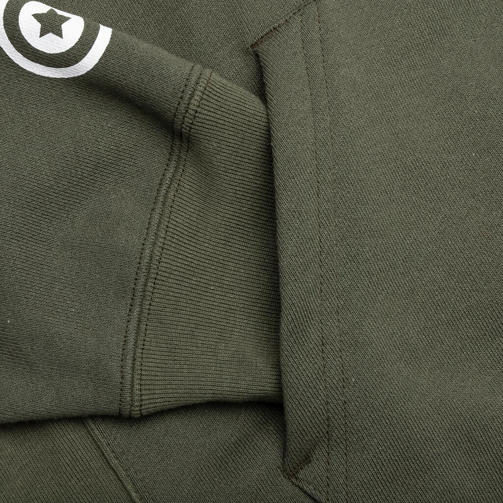 Shark Pullover Hoodie Olive Drab