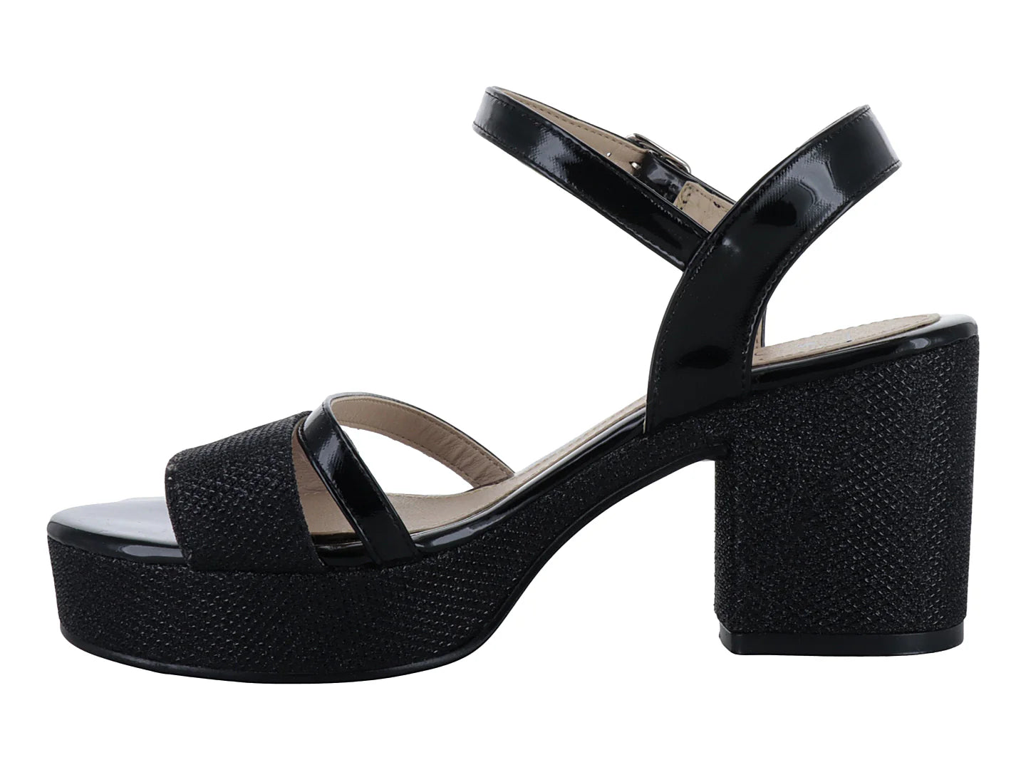 Zapatillas de Fiesta Luna Rosa Negro para Mujer