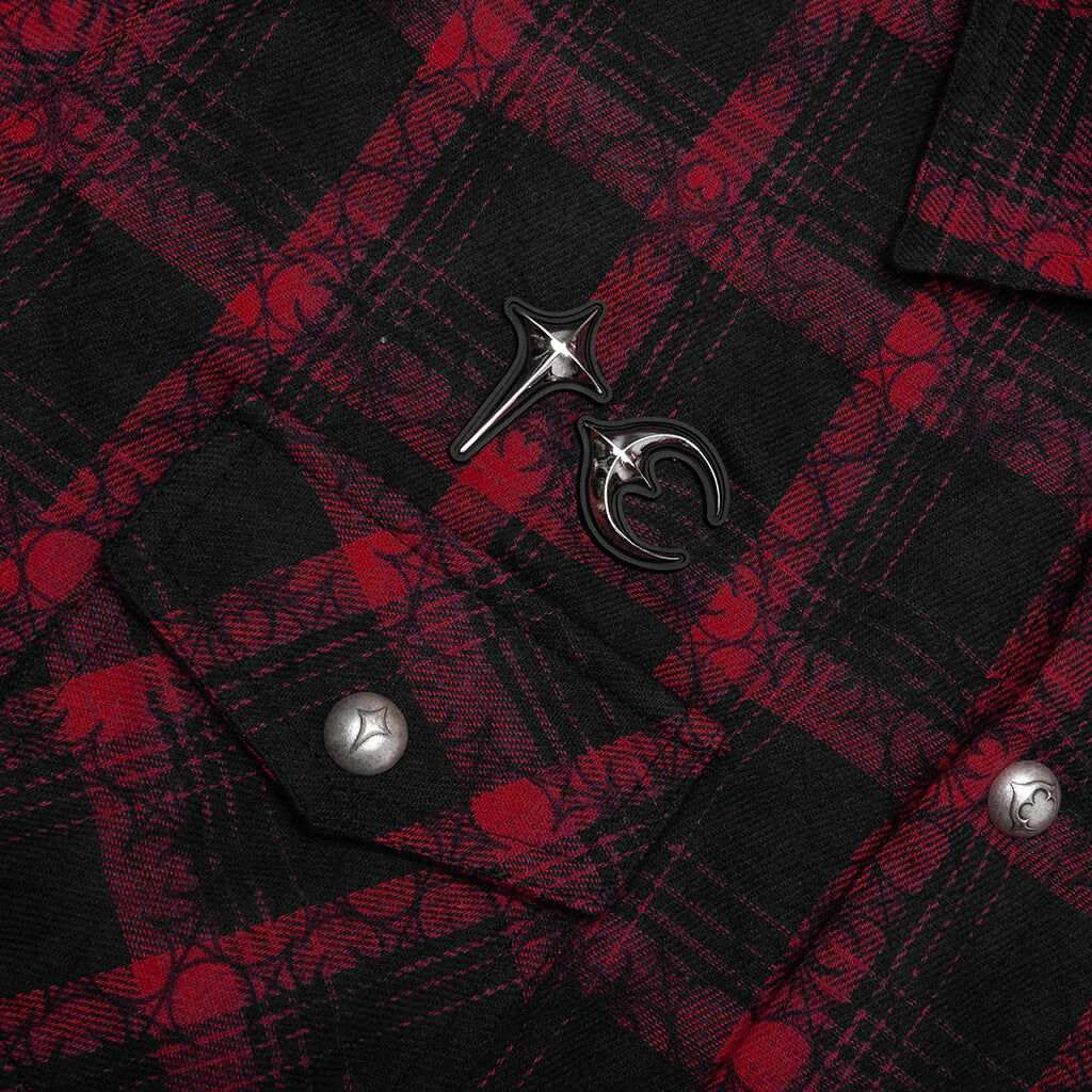 All Over Pattern Shirt Red