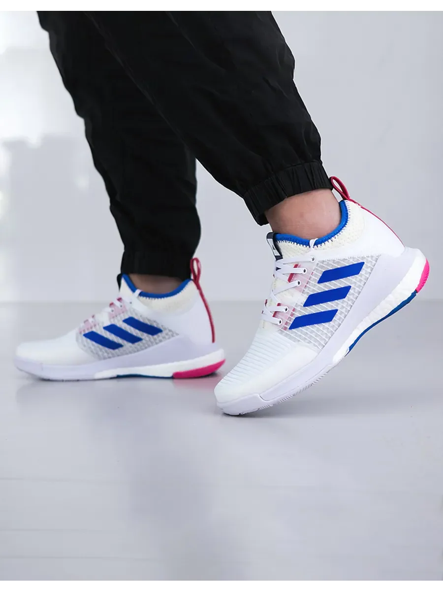 Tênis Adidas Crazyflight Mid Branco Azul