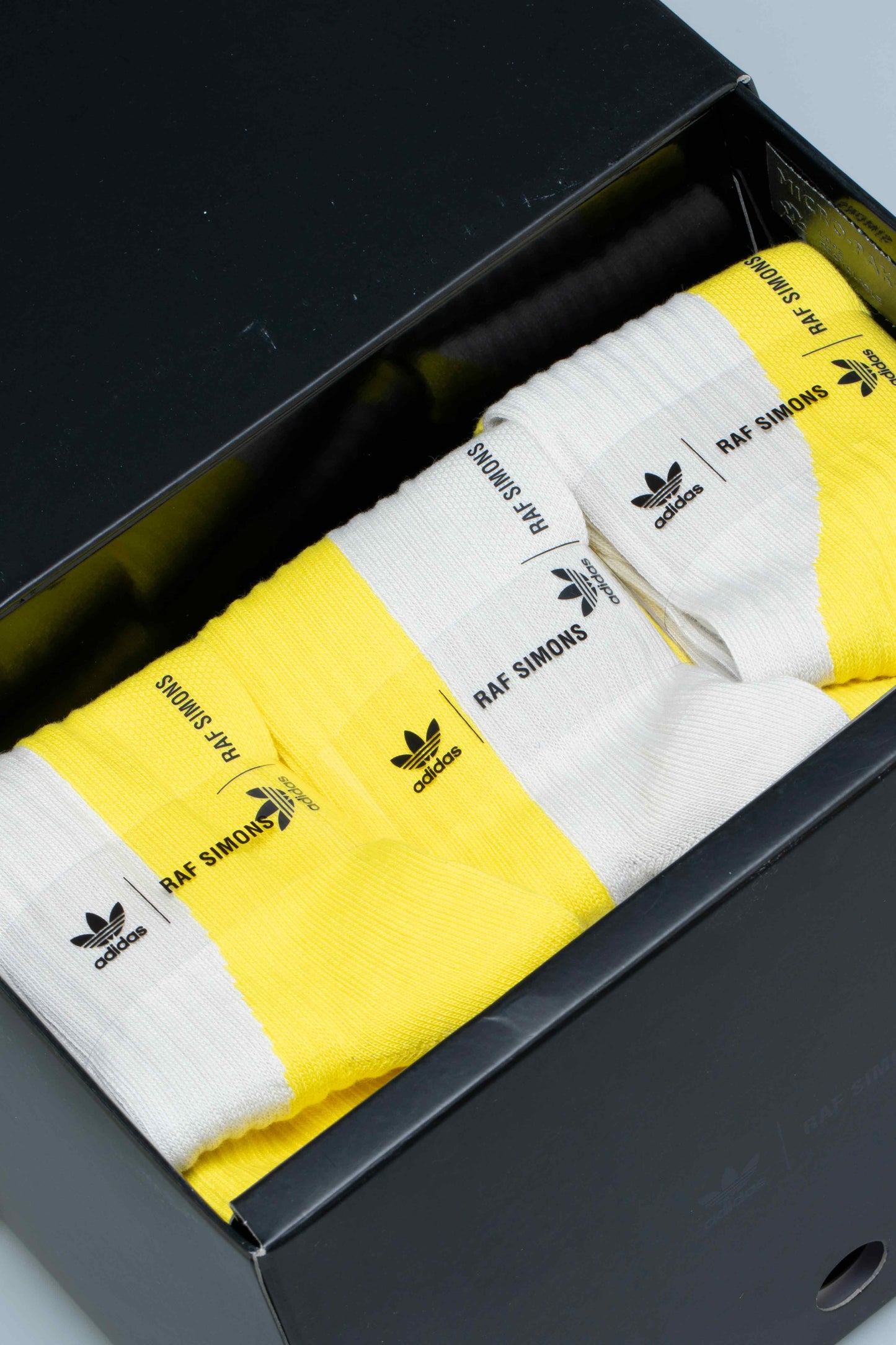 Raf Simmons Ozweego Replicant Mens Shoes Black Yellow Off White