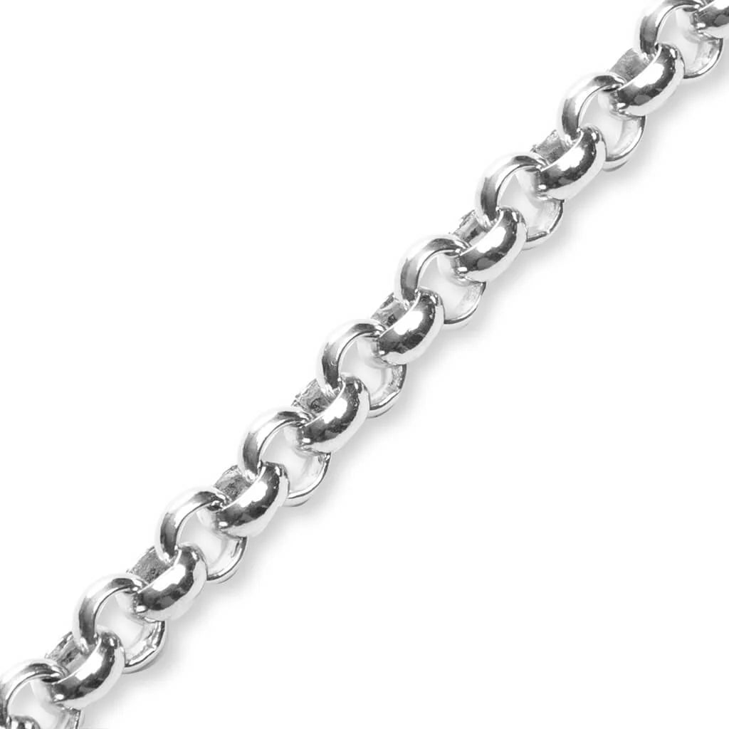 Thick Rolo Bracelet 925 Sterling Silver