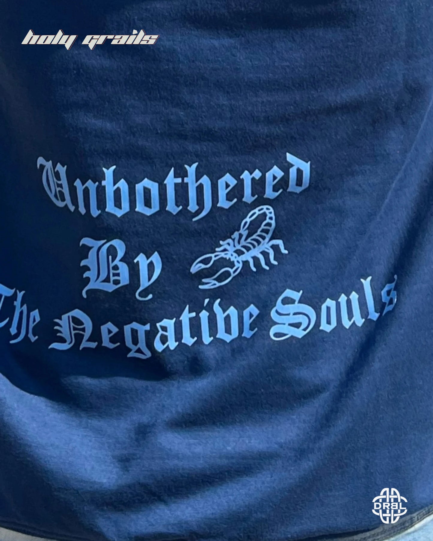 Unbothered Denim Blue Hoodie HG x DRBL