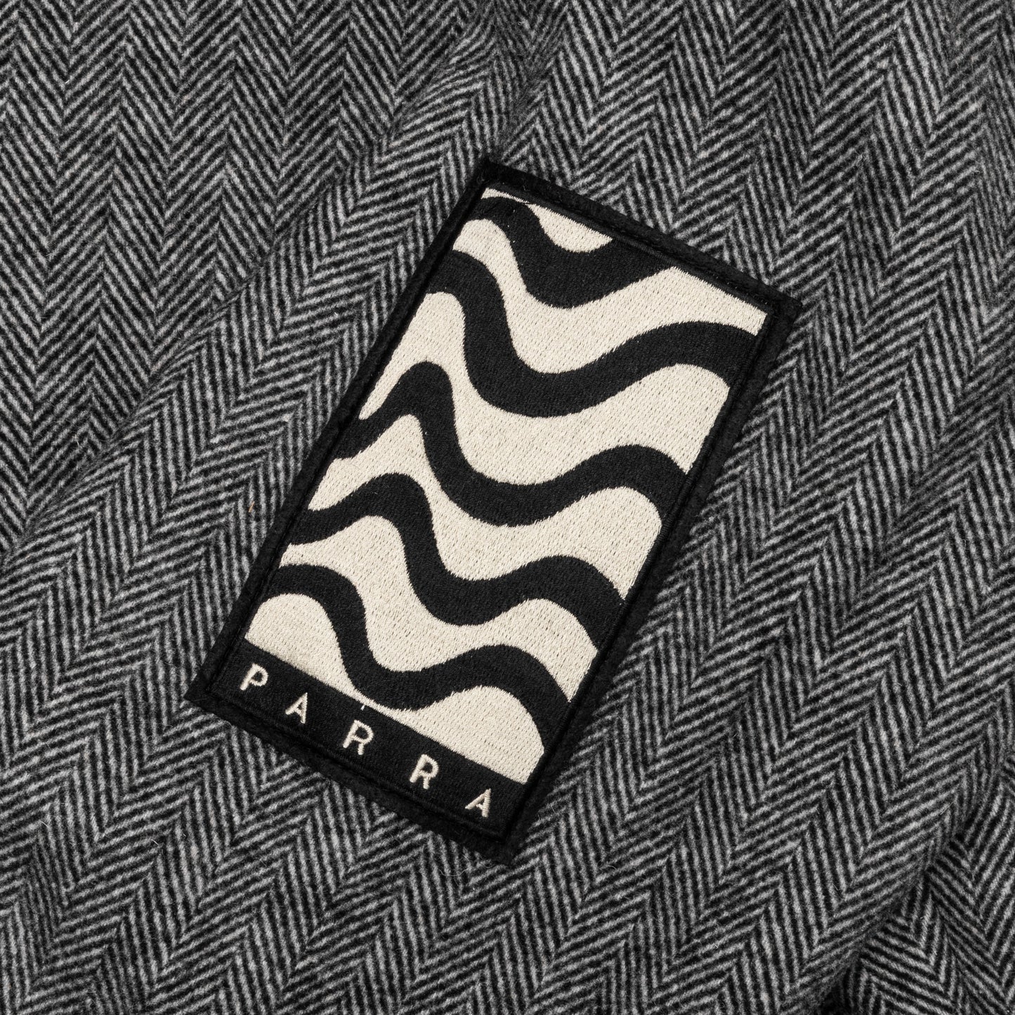 Rounded Par Varsity Jacket Dark Grey