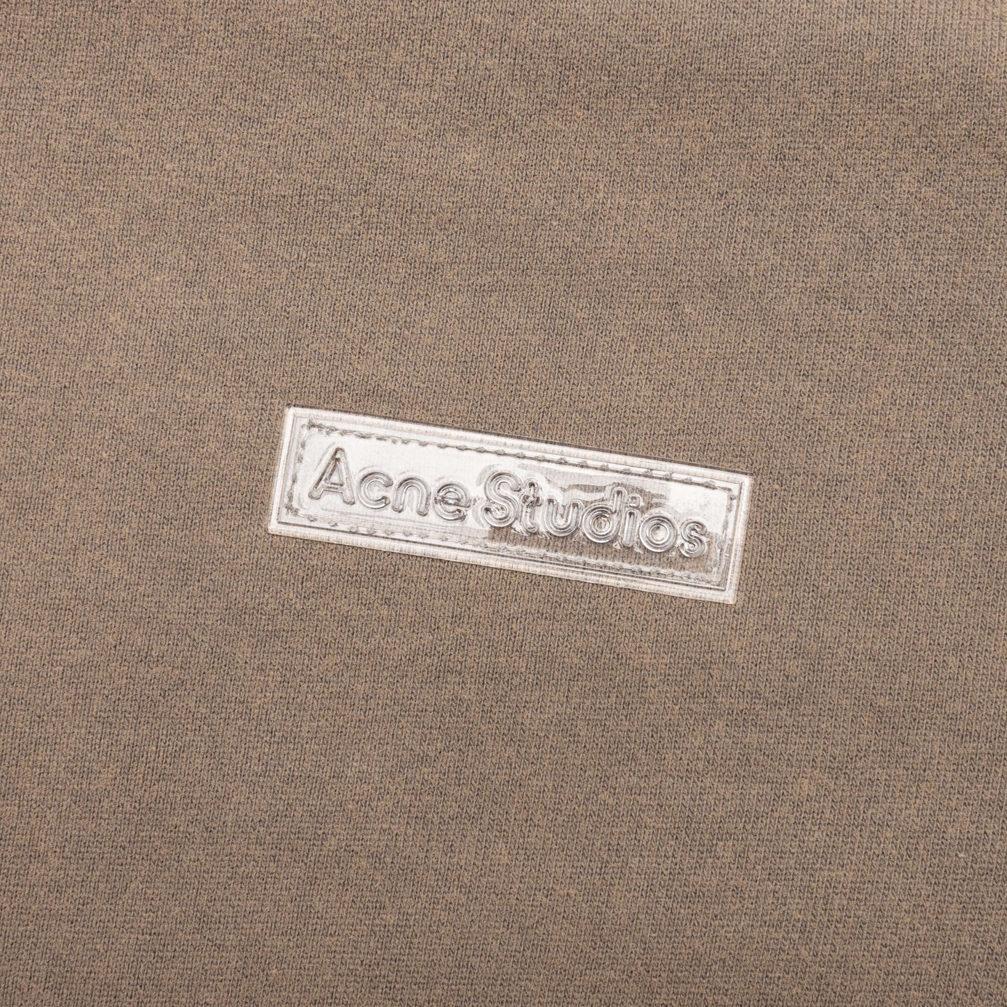 Garment Dyed Crew Neck T shirt Taupe Brown